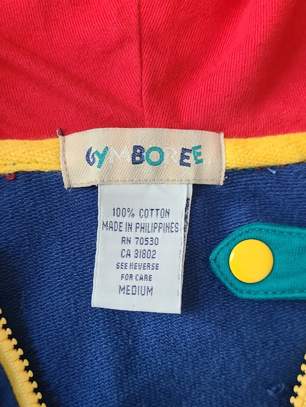 Gymboree Into The Woods Jacket Size Medium 90s Vintage Color Block